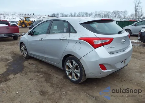 2014 Hyundai Elantra Gt Base W/Blue из США, поврежденный, VIN KMHD35LH2EU162179